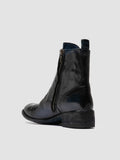 LISON 036 - Black Leather Zipped Boots