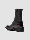 LISON 041 - Burgundy Leather Ankle Boots
