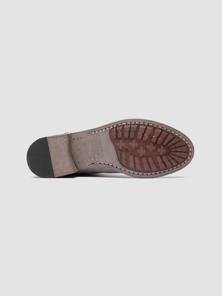 LISON 066 - Grey Suede Zipped Boots
