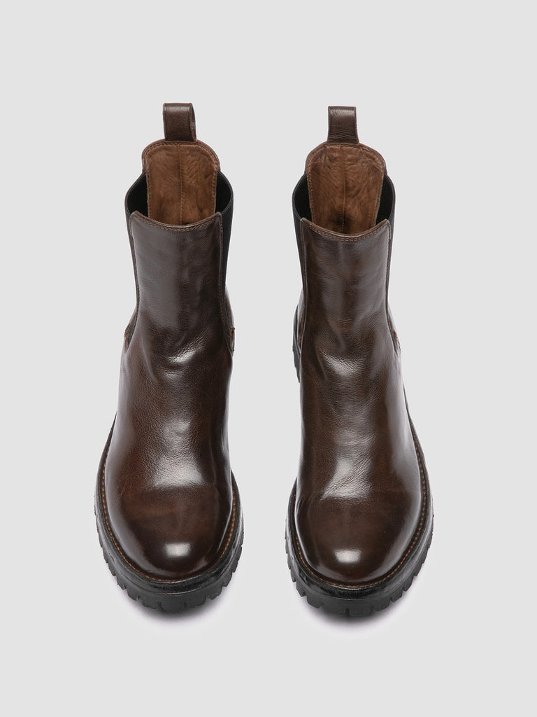 LORAINE 004 - Brown Leather Chelsea Boots