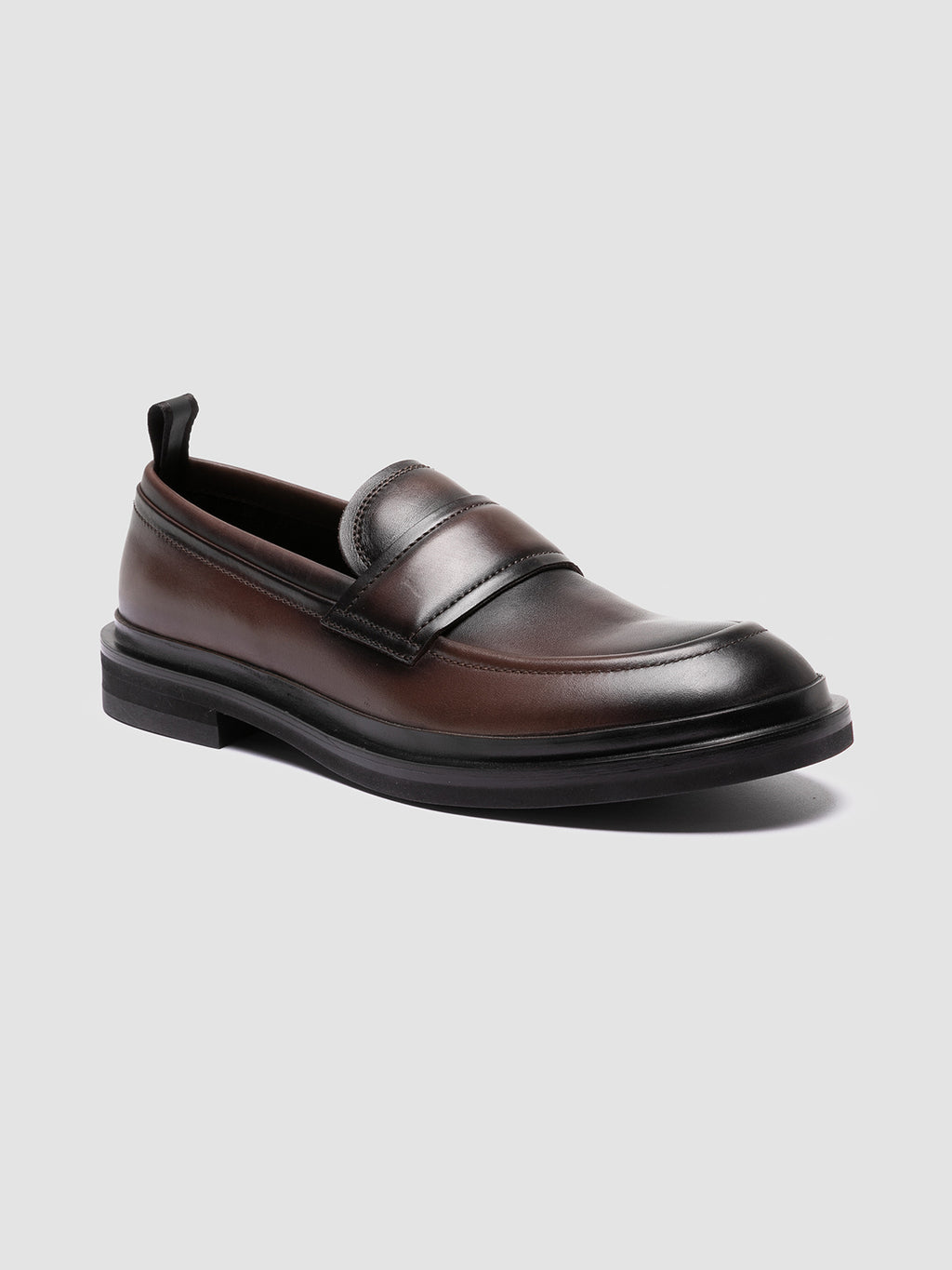 MAJOR 003 - Brown Leather Penny Loafers