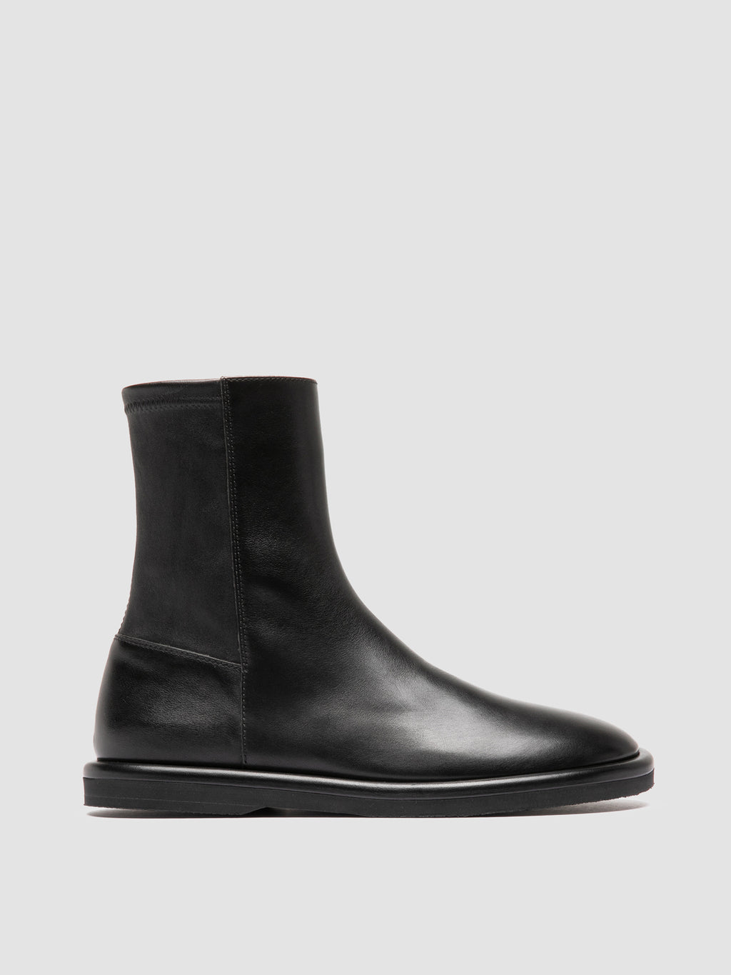 MARJORY 106 - Black Leather Zipped Boots Officine Creative - 1
