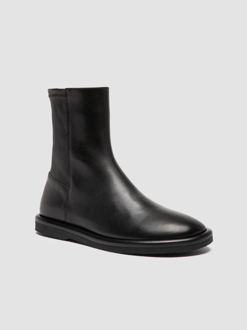 MARJORY 106 - Black Leather Zipped Boots Officine Creative - 3