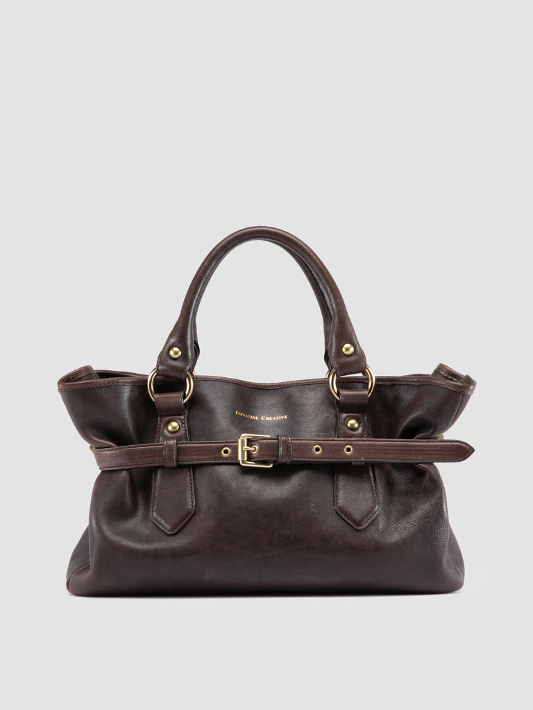 MEG 002 - Brown Leather Handle Bag