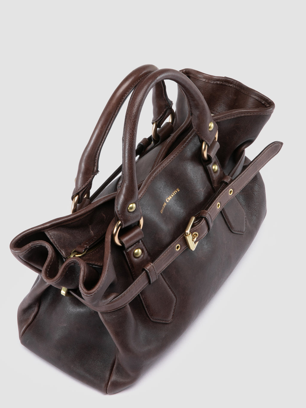 MEG 002 - Brown Leather Handle Bag Officine Creative - 2