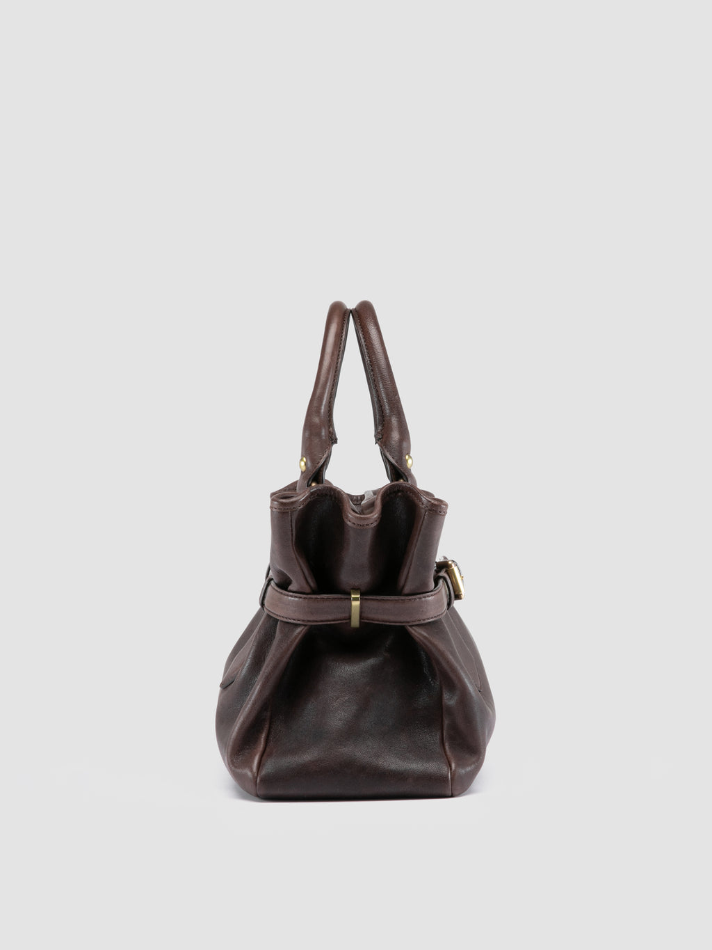 MEG 002 - Brown Leather Handle Bag Officine Creative - 3