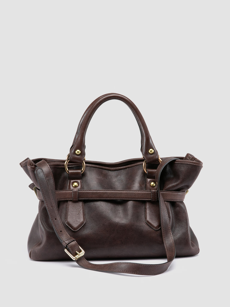 MEG 002 - Brown Leather Handle Bag Officine Creative - 4