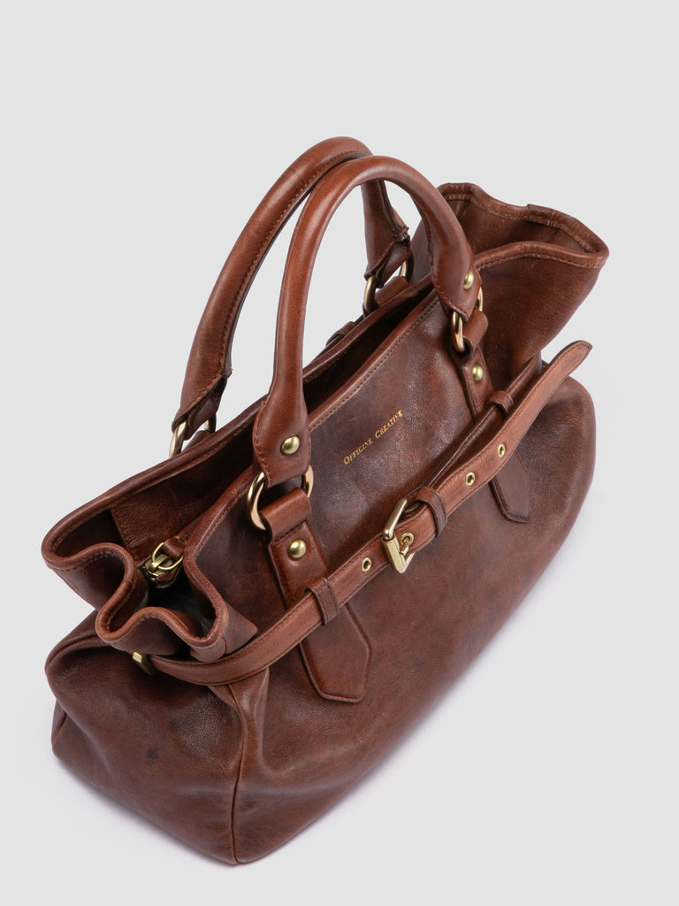 MEG 002 - Brown Leather Handle Bag Officine Creative - 2