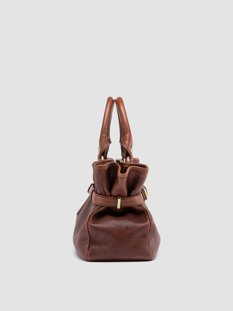 MEG 002 - Brown Leather Handle Bag Officine Creative - 3