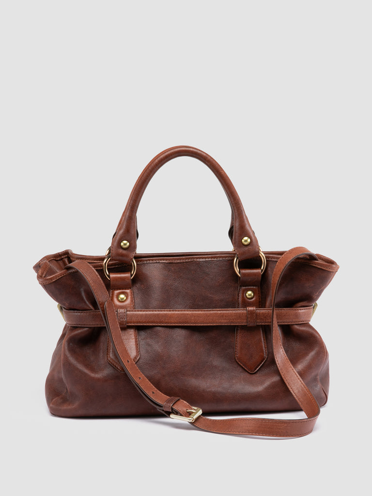 MEG 002 - Brown Leather Handle Bag Officine Creative - 4