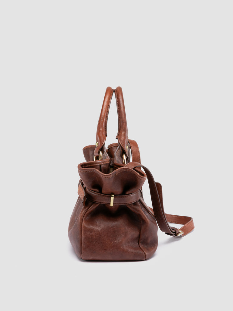 MEG 002 - Brown Leather Handle Bag Officine Creative - 5