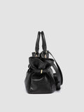 MEG 002 - Black Leather Handle Bag - thumb image 5,side view