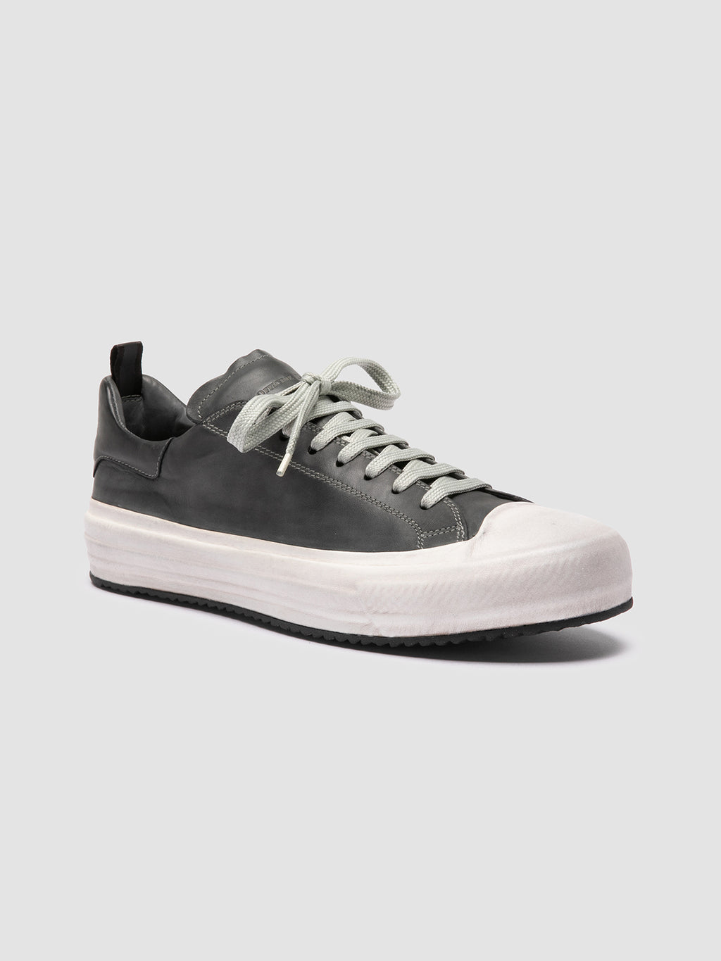 MES DD 001 - Grey Leather Low Top Sneakers Men Officine Creative - 3