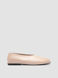 MIENNE 110 - Ivory Leather Ballerina Shoes - thumb image 1,side view
