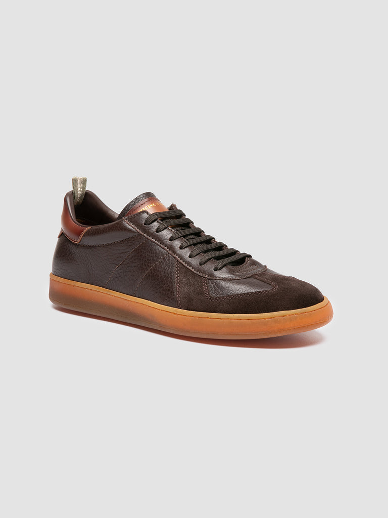 MILITIA 001 - Brown Leather Sneakers