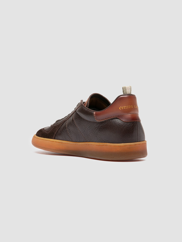 MILITIA 001 - Brown Leather Sneakers
