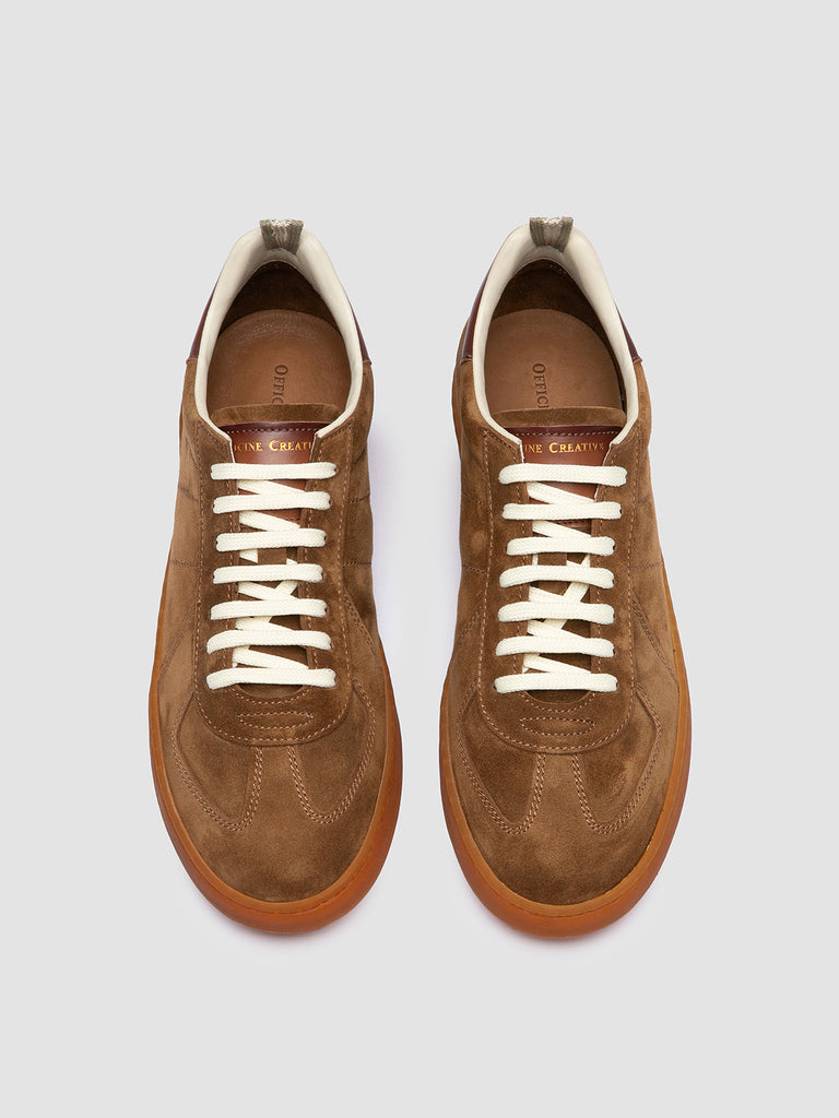 MILITIA 002 - Brown Suede and Leather Sneakers