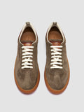 MILITIA 002 - Green Suede and Leather Sneakers