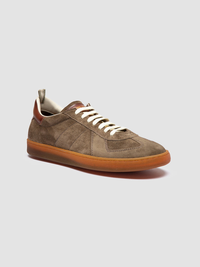 MILITIA 002 - Green Suede and Leather Sneakers