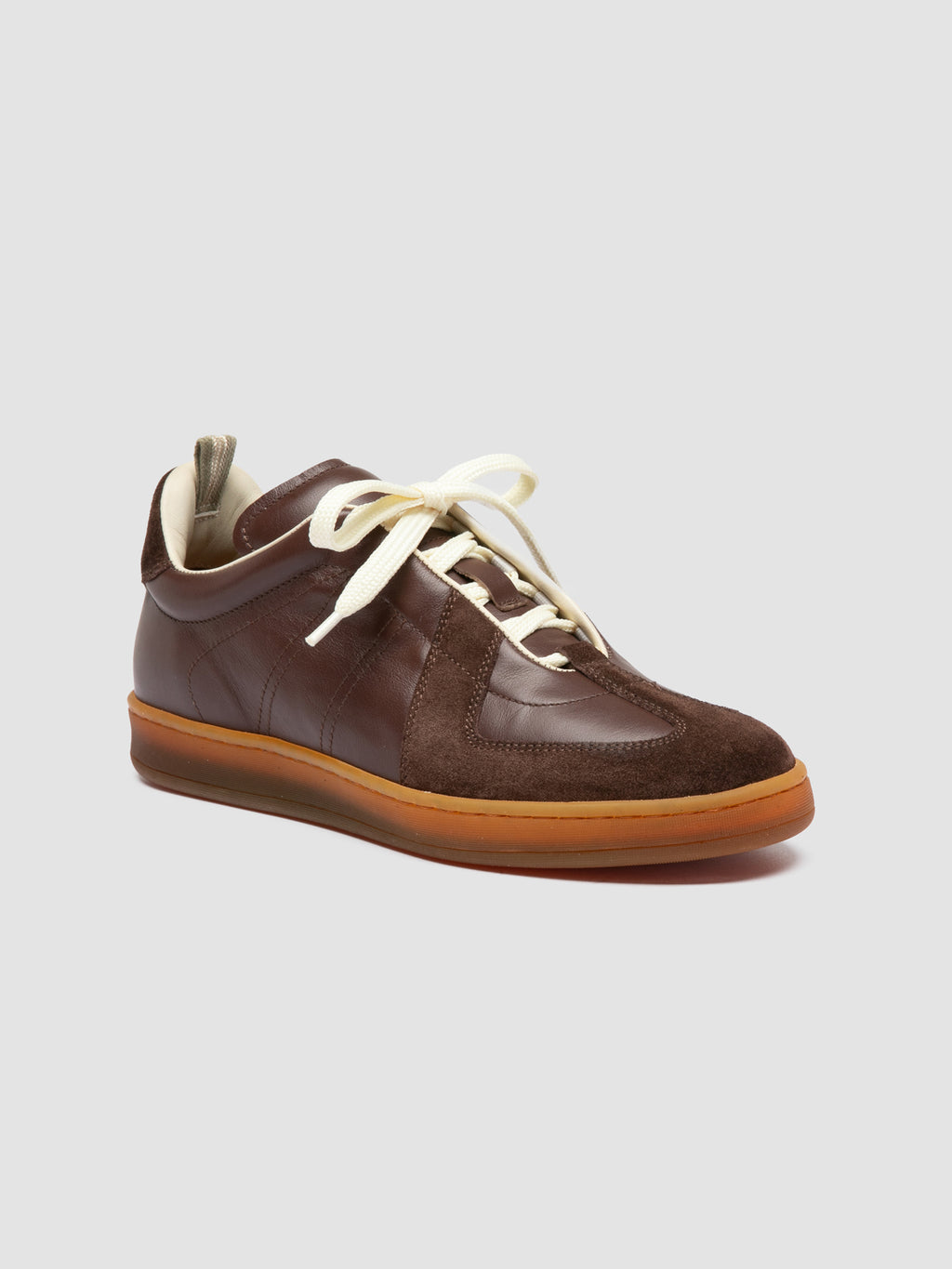 MILITIA 102 - Brown Leather and Suede Sneakers Officine Creative - 3