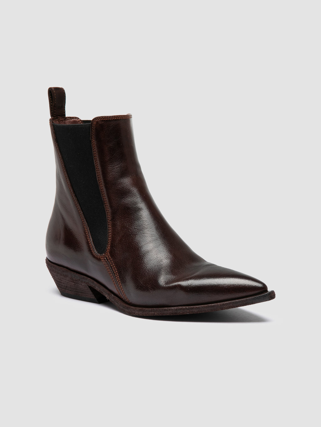 NOELIE DD 101 - Burgundy Leather Chelsea Boots Officine Creative - 3