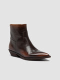 NOELIE DD 102 - Brown Leather Zip Boots - thumb image 3,side view