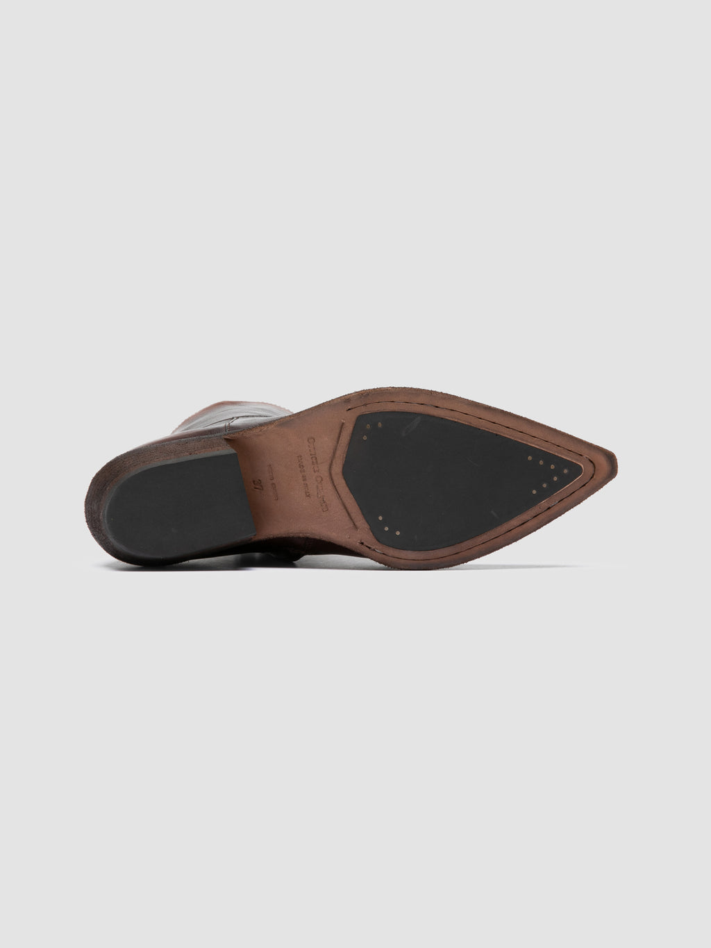 NOELIE DD 102 - Brown Leather Zip Boots - image 5,side view