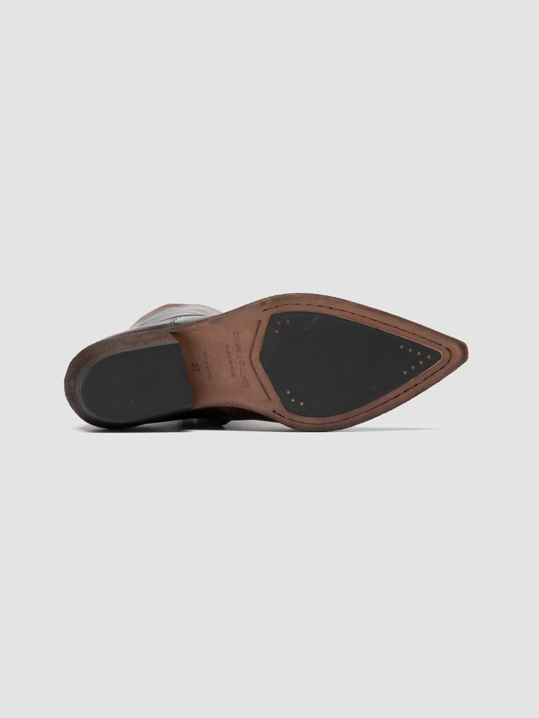 NOELIE DD 102 - Brown Leather Zip Boots