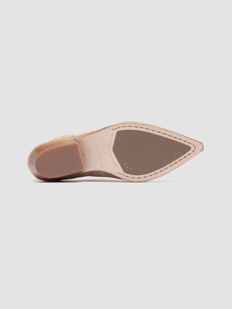 NOELIE DD 106 -Taupe Suede Zipped Boots