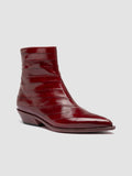 NOELIE DD 109 - Burgundy Leather Zipped Boots Officine Creative - 3