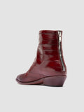 NOELIE DD 109 - Burgundy Leather Zipped Boots Officine Creative - 4