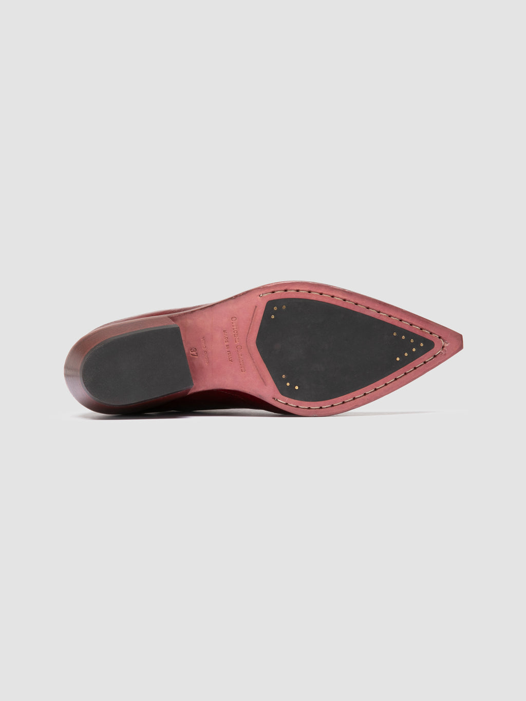 NOELIE DD 109 - Burgundy Leather Zipped Boots Officine Creative - 5