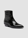 NOELIE DD 109 - Black Leather Zipped Boots Officine Creative - 3