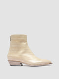 NOELIE DD 109 - Off White Leather Zipped Boots Officine Creative - 1