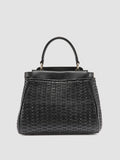 NOLITA 029 - Black Woven Leather Handle Bag