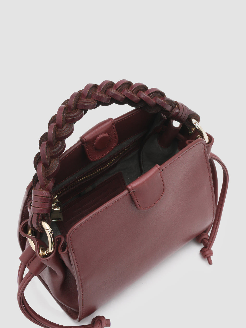 NOLITA WOVEN 219 - Burgundy Leather Handle Bag