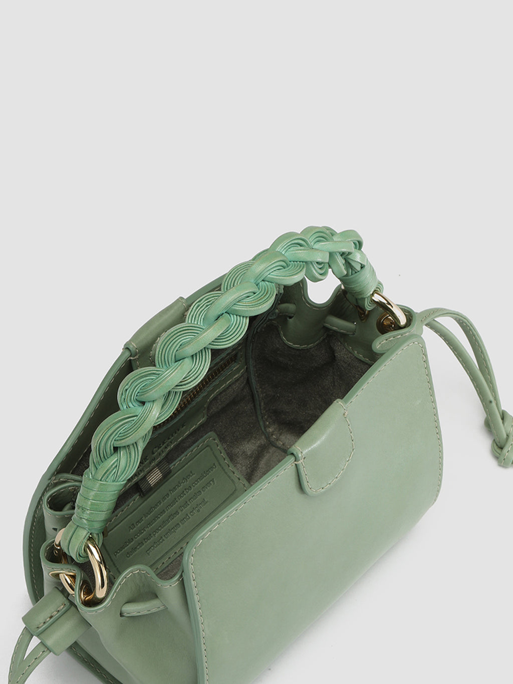 NOLITA WOVEN 219 - Green Leather Handle Bag