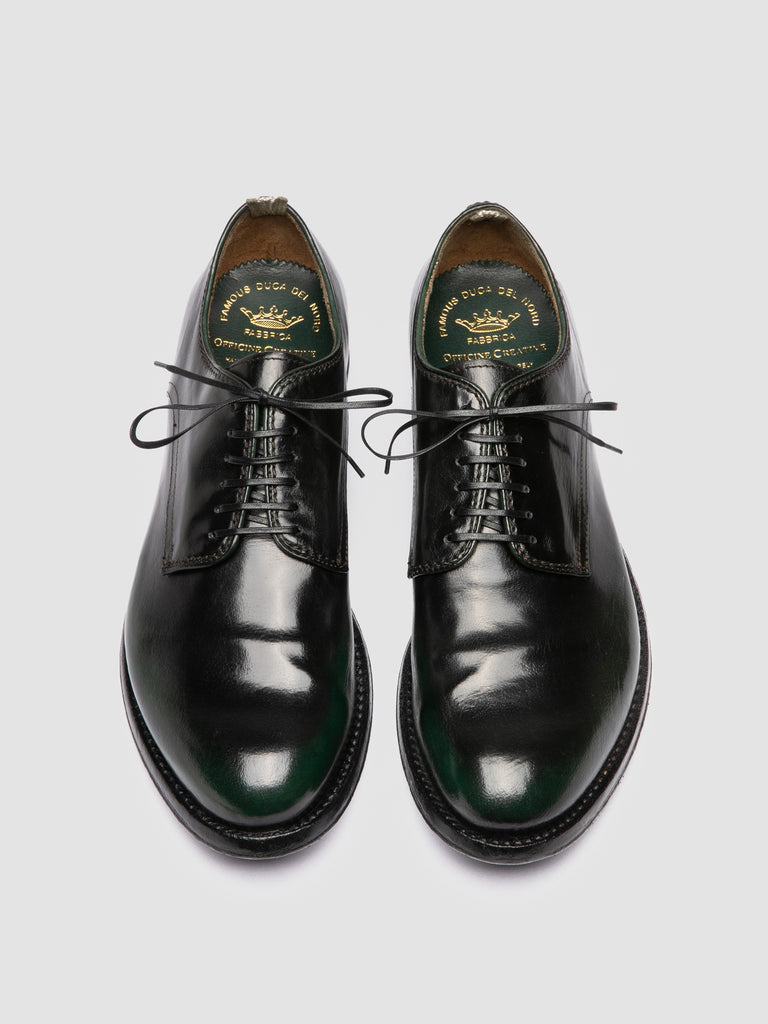 ANATOMIA 012 - Green Leather Derby Shoes