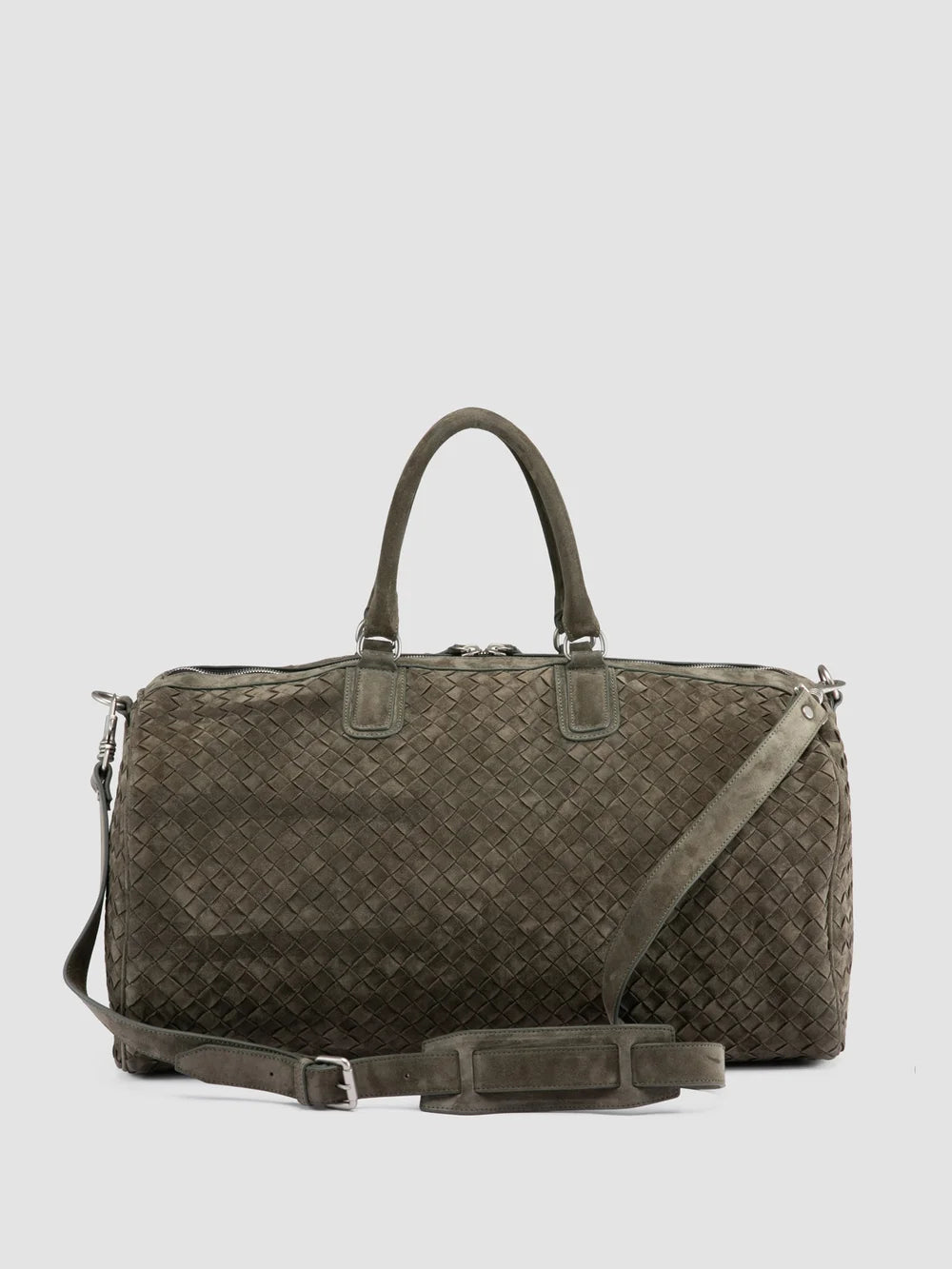 ARMOR 01 - Green Wowen Suede Weekender - image 5,side view