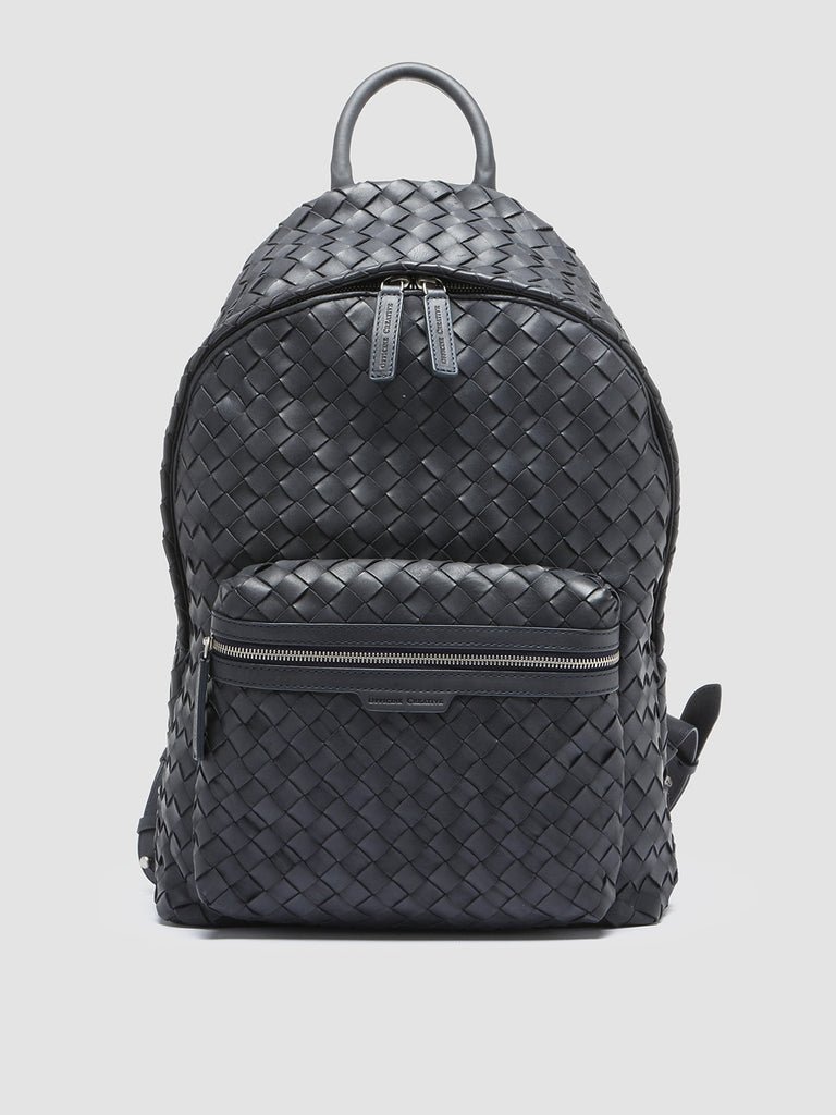 ARMOR 04 - Blauer Lederrucksack