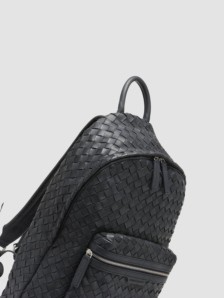 ARMOR 04 - Blauer Lederrucksack-hover