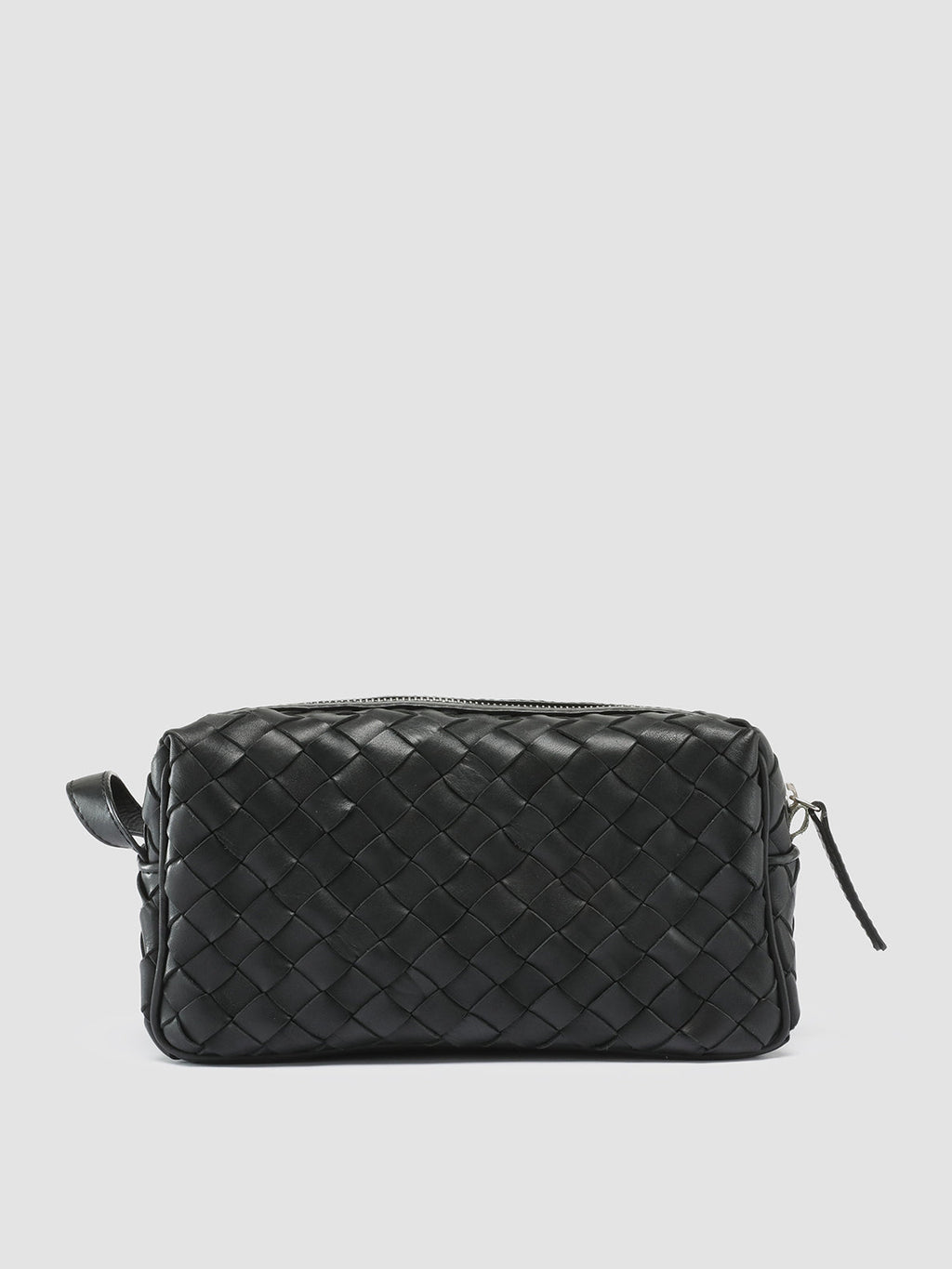 ARMOR 014 - Black Woven Leather Pouch - image 1,side view
