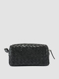 ARMOR 014 - Black Woven Leather Pouch - thumb image 1,side view
