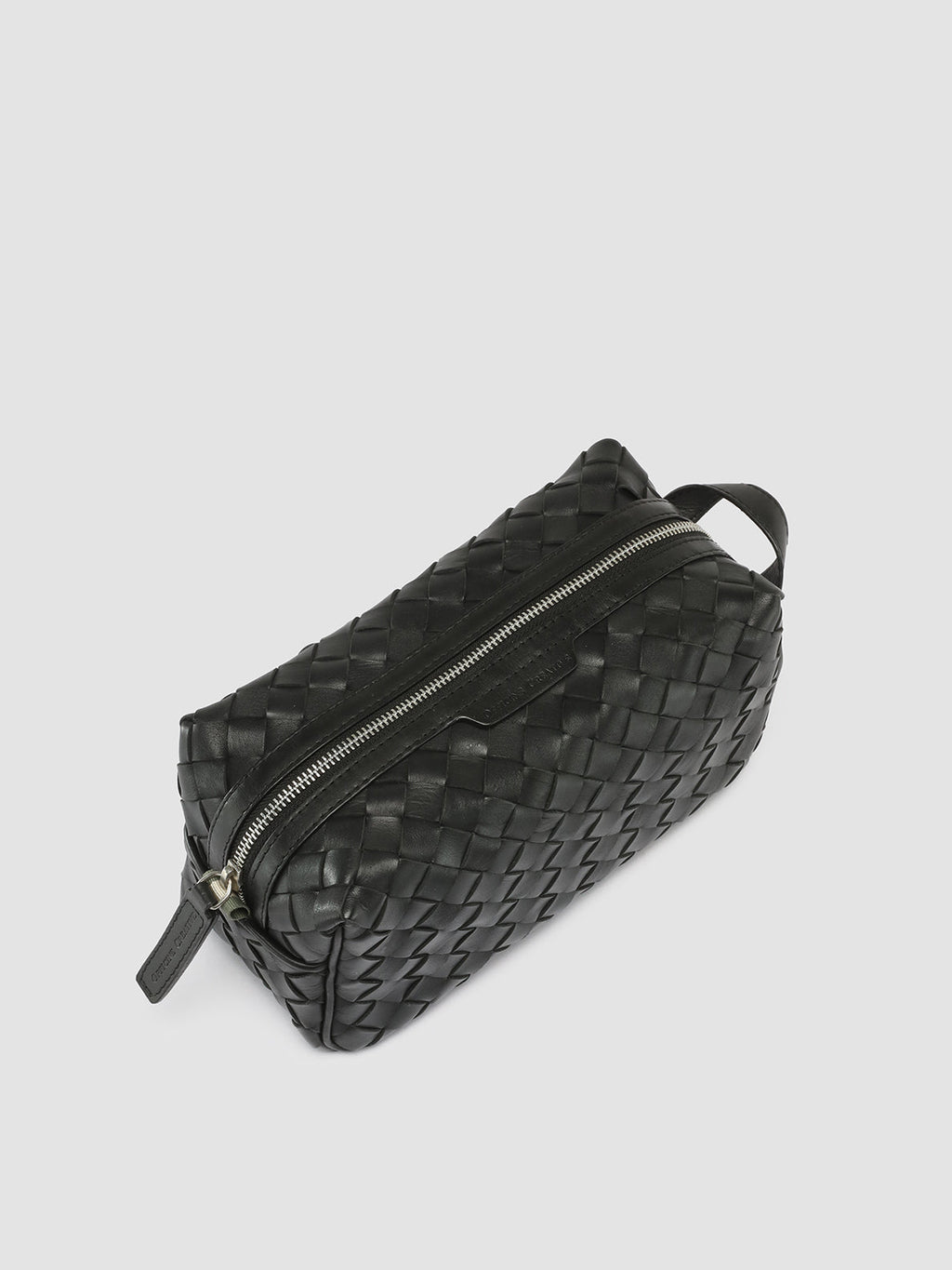ARMOR 014 - Black Woven Leather Pouch - image 2,side view