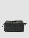 ARMOR 014 - Black Woven Leather Pouch - thumb image 4,side view