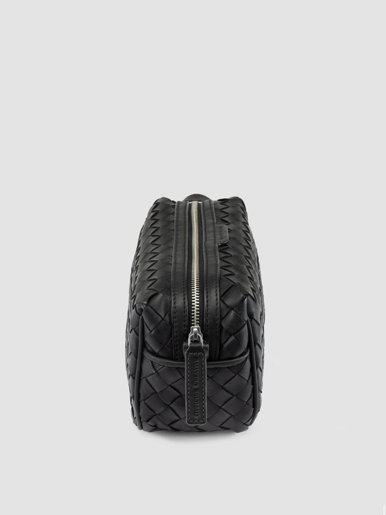 ARMOR 014 - Black Woven Leather Pouch