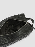 ARMOR 014 - Black Woven Leather Pouch - thumb image 6,side view