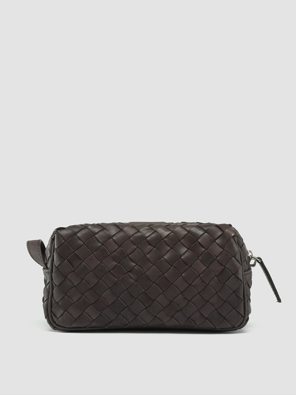 ARMOR 014 - Brown Woven Leather Pouch - image 1,side view