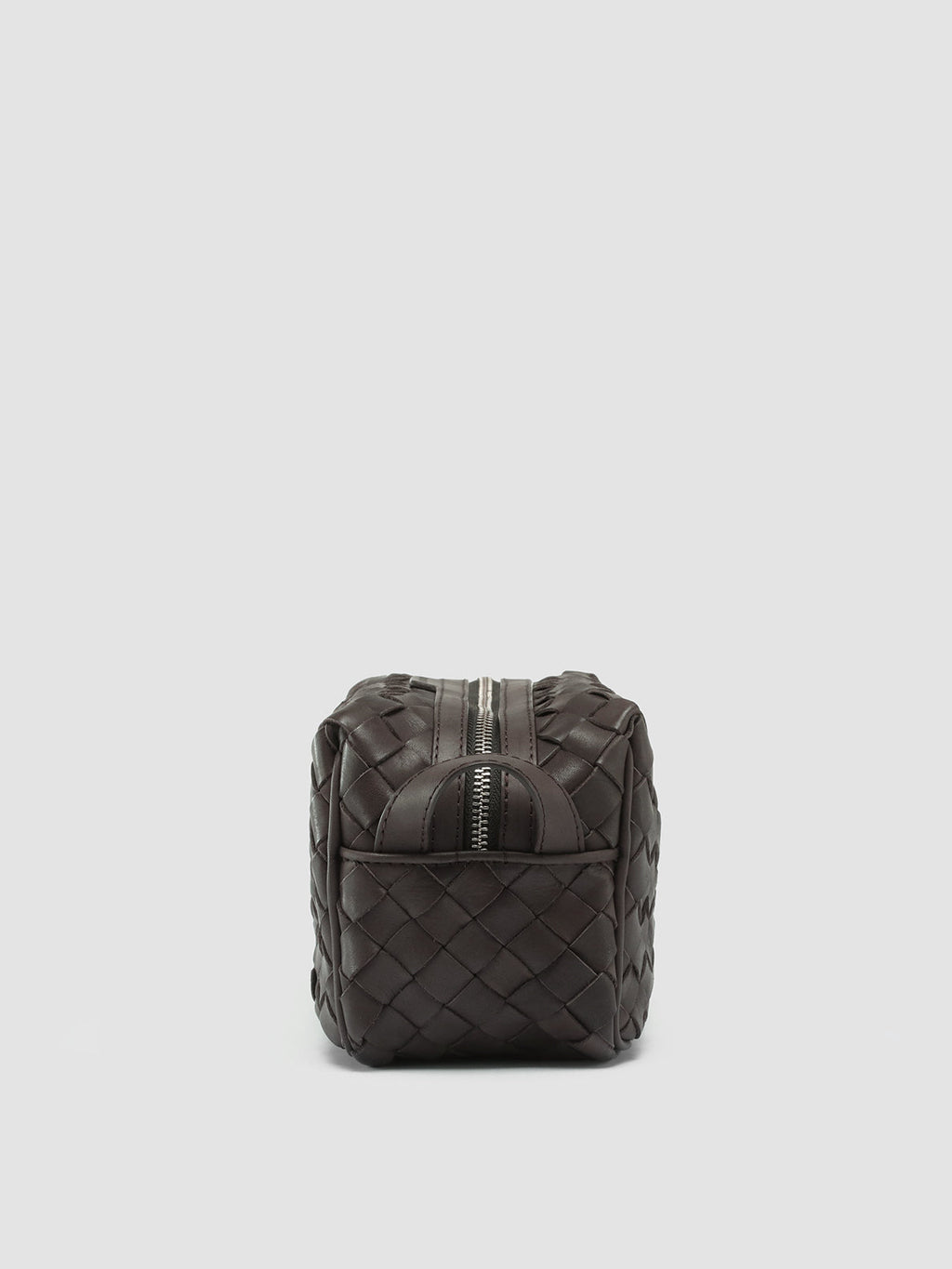 ARMOR 014 - Brown Woven Leather Pouch - image 3,side view