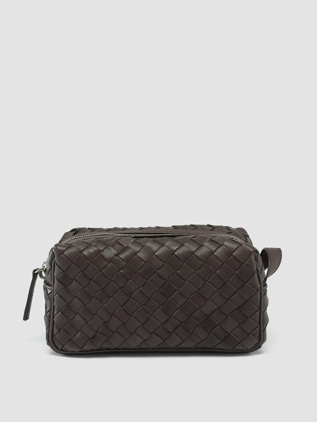 ARMOR 014 - Brown Woven Leather Pouch - image 4,side view